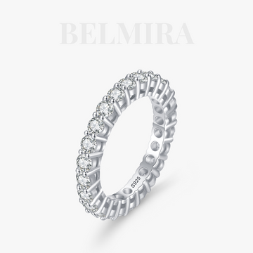 Anel Belmira Lumina Total – Cravejado em Zircônias, Prata 925, Brilho Intenso e Duradouro