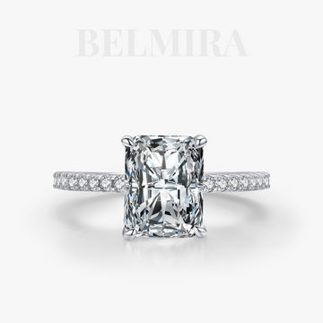 Anel Belmira Aurora Imperial – Pedra Retangular em Zircônia 5A, Prata 925, Elegância Clássica